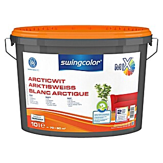 swingcolor Mix Muurverf Articwit (Mengkleur basis, Mat, 10 l, Geschikt voor mensen met allergieën)
