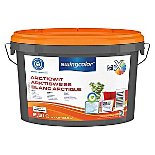 swingcolor Mix Muurverf Articwit (Mengkleur basis, Mat, 2,5 l)