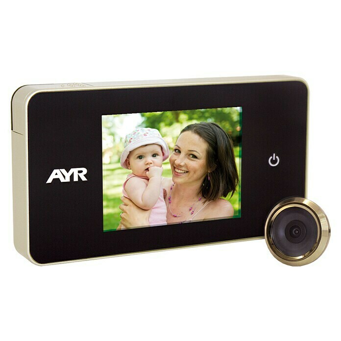 AYR Mirilla digital 756 (Grosor de puerta: 38 mm - 110 mm, Tipo de pantalla: 2,6″ TFT)