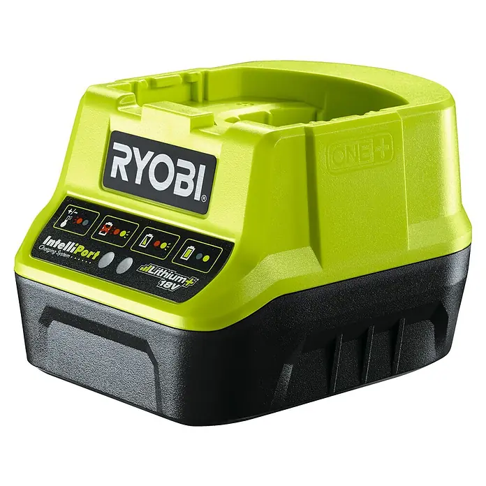 Ryobi ONE+ Batería y cargador RC18120-140 - 18 V, 4 Ah, 1 batería - Cargador Ryobi IntelliPort, un cargador compacto y eficiente para baterías Ryobi ONE+.