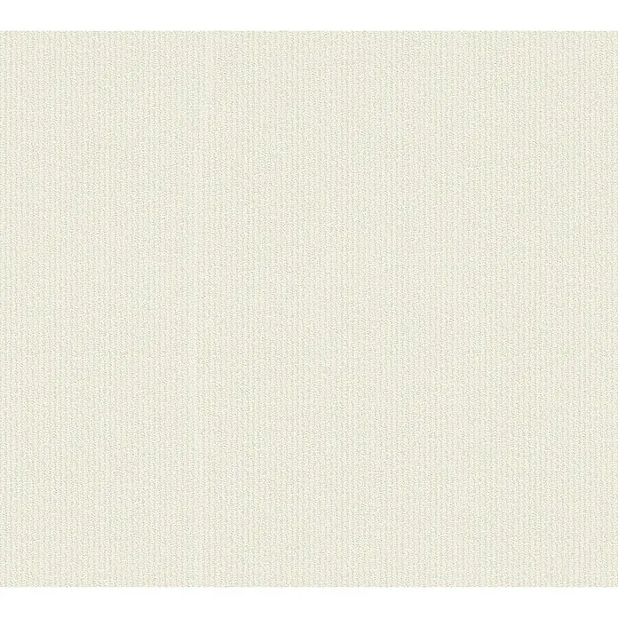A.S. Création Trendwall Vliestapete - Weiß/Creme, Streifen, 10,05 x 0,53 m - Nahaufnahme eines strukturierten, cremefarbenen Teppichs, ideal für die Darstellung von Texturen und Mustern in Innenräumen.