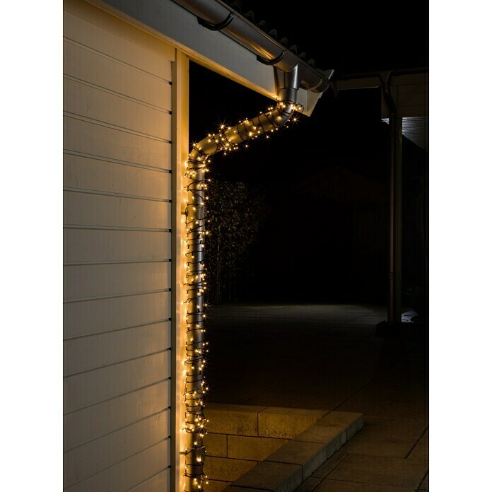 Konstsmide LED-Lichterkette (Außen, 80-flammig, Lichtfarbe: Bernsteinfarben)