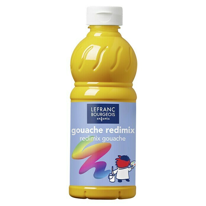 Lefranc & Bourgeois Gouachefarbe RedimixGoldgelb, 500 ml, Flasche Front View