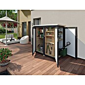 Weka GartenQ Geräteschrank Teras (75 x 160 x 161 cm, Anthrazit/Weiß)