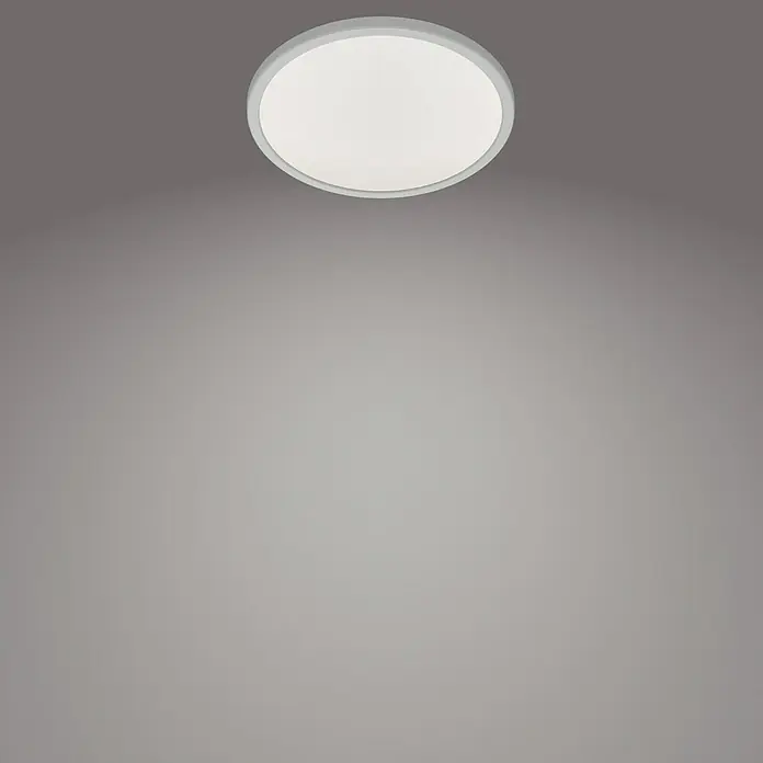 Philips Plafón LED redondo SceneSwitch - 18 W, Ø x Al: 300 mm x 2,3 cm, Blanco, Blanco neutro - Una lámpara de techo redonda blanca con un diseño simple, perfecta para una iluminación brillante y moderna.