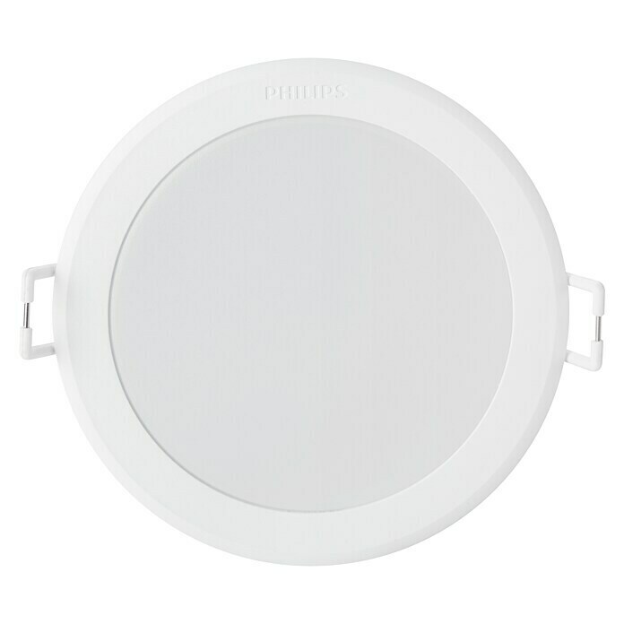 Philips Downlight LED empotrable redondo Meson (24 W, Color de luz: Blanco neutro, Ø x Al: 21,5 x 4,7 cm, No regulable, Blanco)