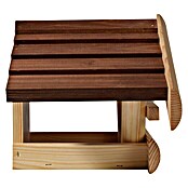 Dobar Vogelfutterhaus (L x B x H: 36 x 20 x 20 cm, Natur/Braun, Holz)