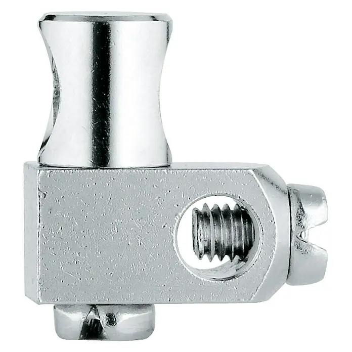 Grohe Gelenkstück - Passend für: Ablaufgarnituren mit 1 1/4″ - Detailaufnahme einer glänzenden Chrom-Gitarrenstimmmechanik, die ein präzises Stimmen des Instruments ermöglicht und für Musiker unerlässlich ist.