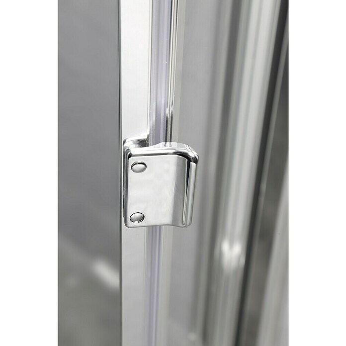 GME Mampara de ducha frontal Akord (An x Al: 90 x 195 cm, 4 mm, Plateado)