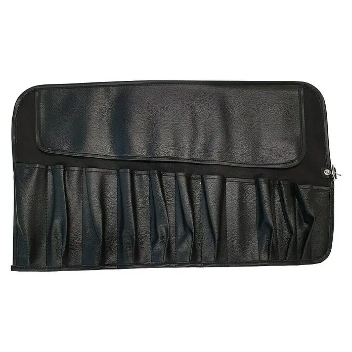 Hepco & Becker Werkzeugtasche Easy 7012 - Kunstleder, 12 Steckplätze - Schwarze Werkzeugtasche aus Segeltuch mit mehreren Fächern zum Aufrollen und einfachen Transport.