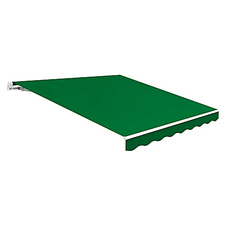 SmartSun Toldo de brazos extensibles Easy Lite (Verde bosque, Ancho: 3 m, Caída: 2 m)