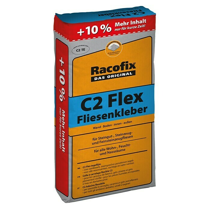 Racofix Fliesenkleber C2 Flex22 kg Front View