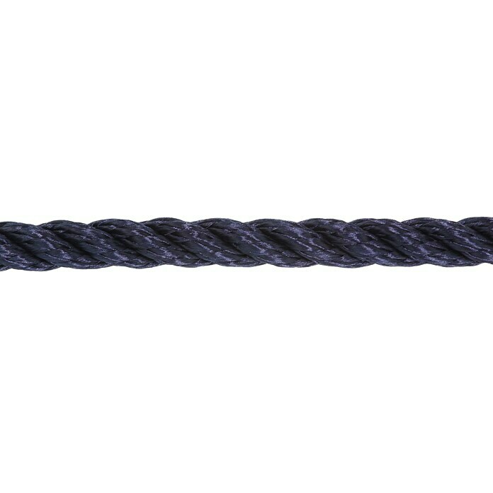 Stabilit PP-Seil Meterware (Durchmesser: 10 mm, Polypropylen, Marineblau, 3-schäftig gedreht)