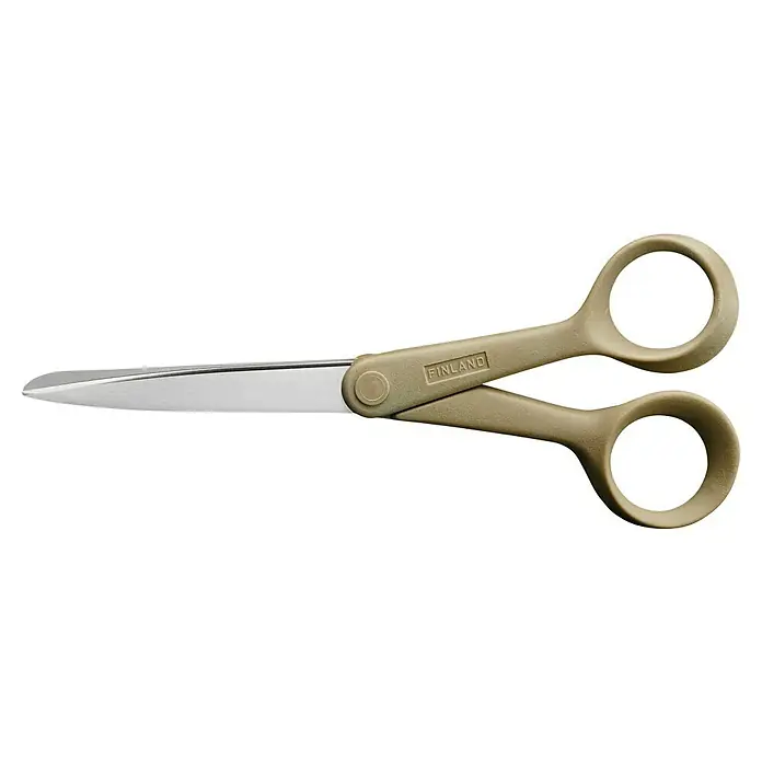 Fiskars Tijera universal multiusos ReNew - Longitud de corte: 17 cm, Acero inoxidable - Estas tijeras de alta calidad hechas en Finlandia cuentan con hojas duraderas y mangos ergonómicos, ideales para tareas de corte precisas.