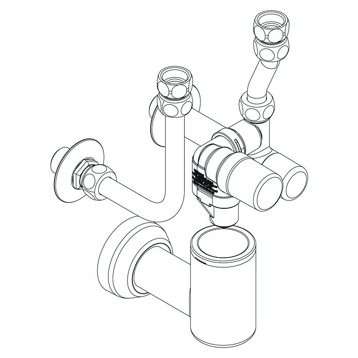 Thermoflow Sicherheitsgruppe (Ohne Druckminderer, Betriebsdruck: 6 bar - 10 bar) | BAUHAUS