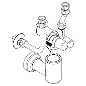 Thermoflow Sicherheitsgruppe (Ohne Druckminderer, Betriebsdruck: 6 bar - 10 bar) | BAUHAUS