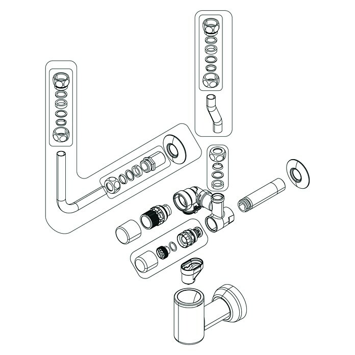 Thermoflow Sicherheitsgruppe (Ohne Druckminderer, Betriebsdruck: 6 bar - 10 bar) | BAUHAUS