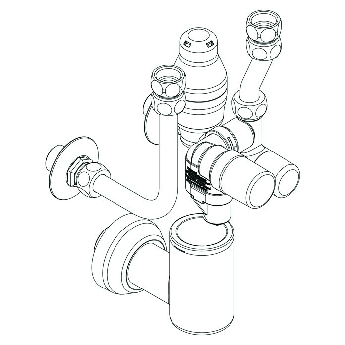 Thermoflow Sicherheitsgruppe (Mit Druckminderer, Betriebsdruck: 6 bar - 16 bar) | BAUHAUS