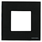 Niessen Zenit Marco (Cristal negro, x 1, Plástico, Montaje en la pared)