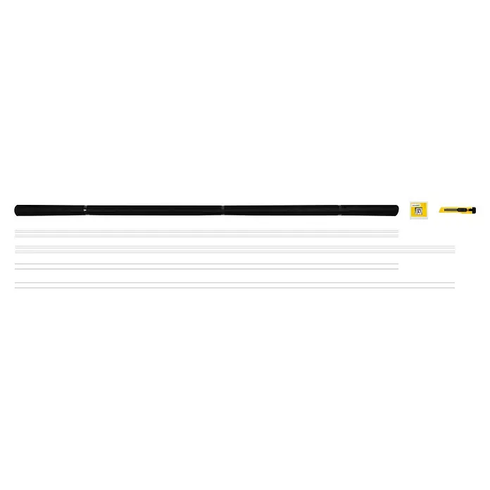 Schellenberg Mosquitera para ventana EasyClick - An x Al: 130 x 150 cm, Montaje de la mosquitera: Pinzas, Color bastidor: Blanco - La imagen muestra una variedad de luces LED y un cúter amarillo. Están diseñadas para una iluminación brillante y eficiente en cualquier espacio.