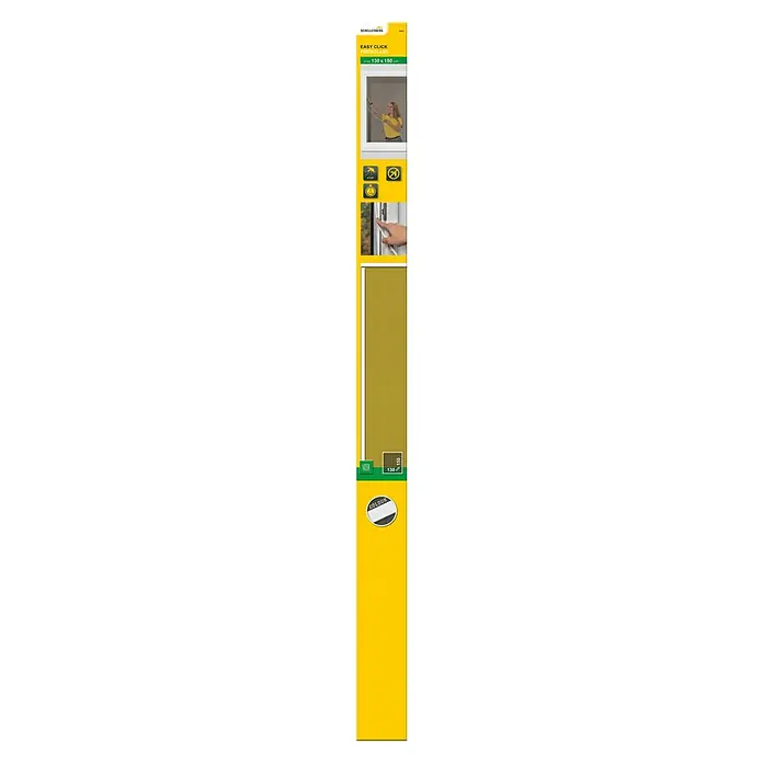 Schellenberg Mosquitera para ventana EasyClick - An x Al: 130 x 150 cm, Montaje de la mosquitera: Pinzas, Color bastidor: Blanco - Mosquitera de fibra de vidrio Schellenberg EASY CLICK para ventanas, máx. 130 x 150 cm, que brinda protección contra insectos. Fácil de instalar.