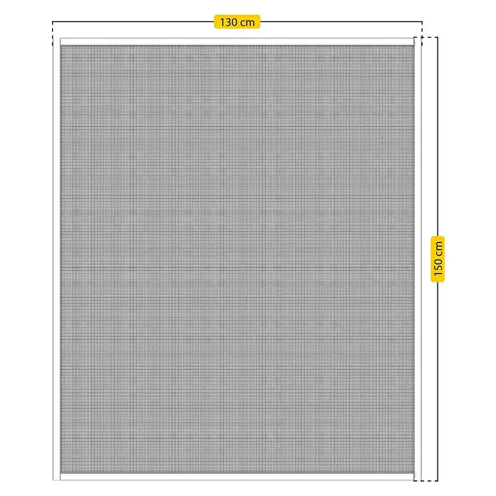 Schellenberg Mosquitera para ventana EasyClick - An x Al: 130 x 150 cm, Montaje de la mosquitera: Pinzas, Color bastidor: Blanco - Imagen de una mosquitera para ventana con dimensiones de 130 cm x 150 cm, ideal para proteger del los insectos en casa.