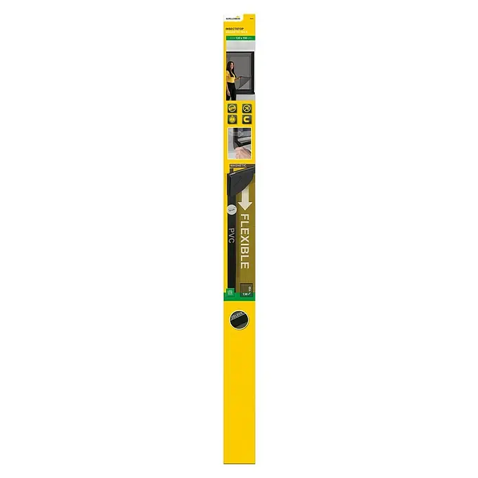 Schellenberg Insect Stop Mosquitera Flex - An x Al: 130 x 150 cm, Montaje de la mosquitera: Fijación magnética, Color bastidor: Antracita - Insect Stop Magnetic Maxi: PVC flexible, 130x150 cm, con cierre magnético para fácil instalación y protección fiable contra insectos.