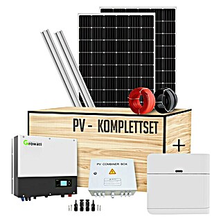 Photovoltaik-Anlage Komplett-Set zur Selbstmontage (5,52 Wp, Anzahl Solarzellen: 12 Stk., Passend für: Blechpfalz)