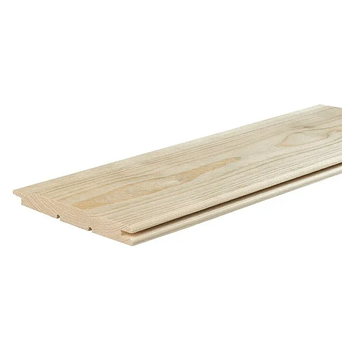 Profilholz - Fichte/Tanne, B-Sortierung, 300 x 12,1 x 1,4 cm - Holzpaneel mit Nut und Feder zur einfachen Montage. Ideal für Wand- und Deckenverkleidungen im Innenbereich.