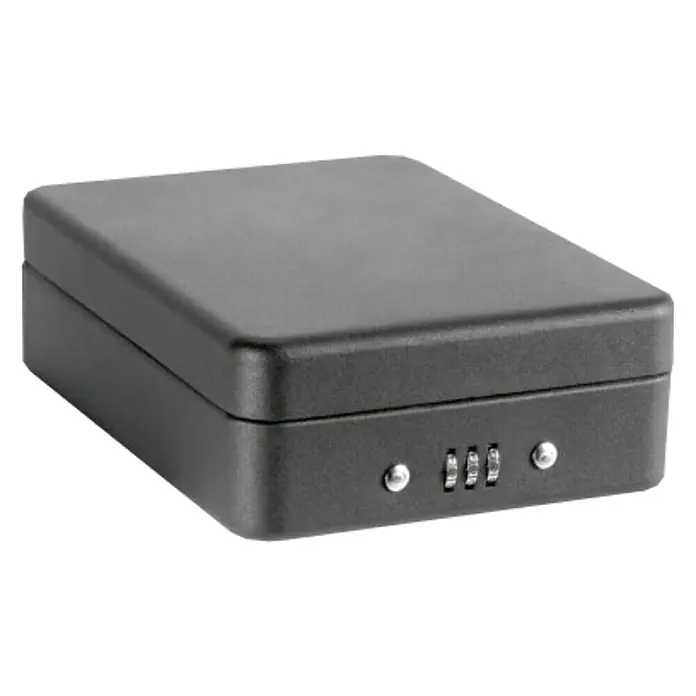 Arregui Caja de caudales Private C-9427 - L x An x Al: 20,3 x 15 x 6,5 cm, Negro - Caja fuerte negra con cerradura de combinación para protección de objetos de valor.