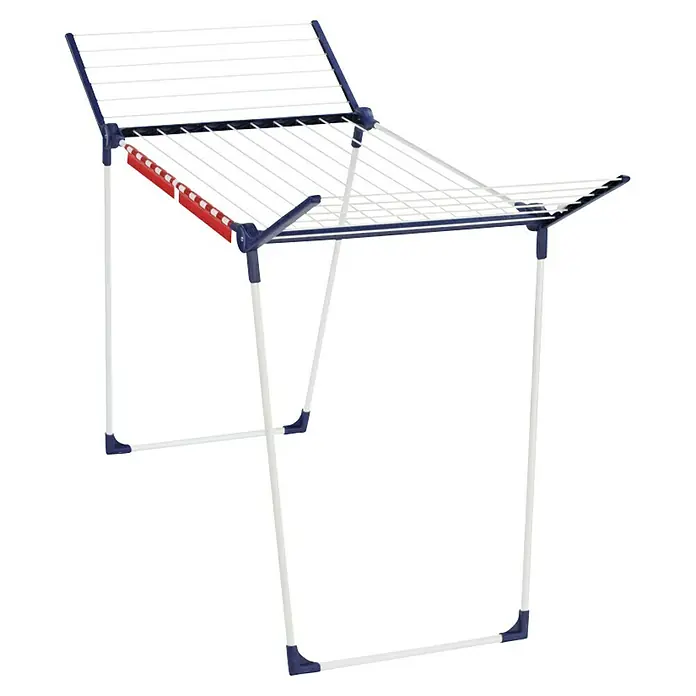 Leifheit Flügel-Wäscheständer Pegasus 180 SolidLänge Wäscheleine: 18 m, L x B x H: 157 x 66 x 87 cm, Weiß/Blau