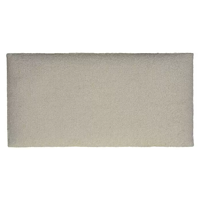 Fllow Wandpolster Wolke - Naturweiß, 60 x 30 cm - Hellgrauer Bouclé-Stoff mit weicher, texturierter Oberfläche.