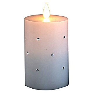 Konstsmide LED-Kerze (Weiß, Höhe: 11,8 cm, 7,5 cm, Wachs)