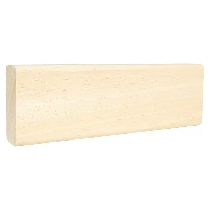 Bankleiste - 240 x 2,8 x 6,5 cm, Abachi/Ayous - Diagonale Ansicht