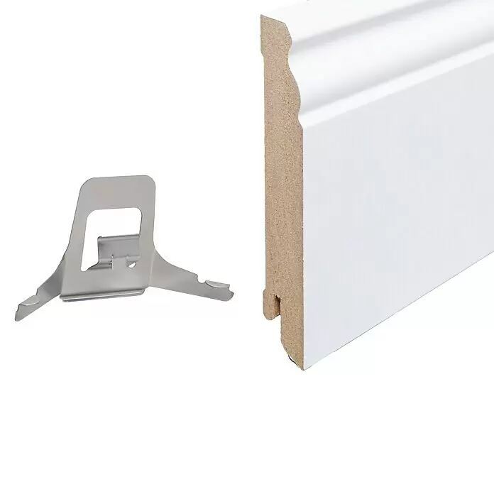 Sockelleiste - 240 x 1,9 x 10 cm, MDF, Profiliert - Detailaufnahme