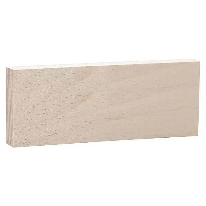 Rechteckleiste - 240 x 2 x 9,6 cm, Buche - Diagonale Ansicht