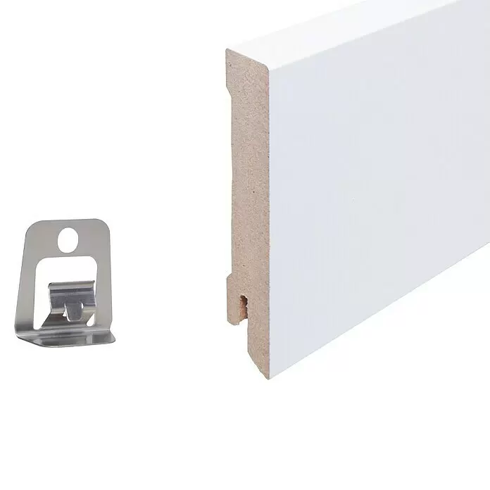 Sockelleiste - 244 x 1,6 x 8 cm, MDF - Detailaufnahme