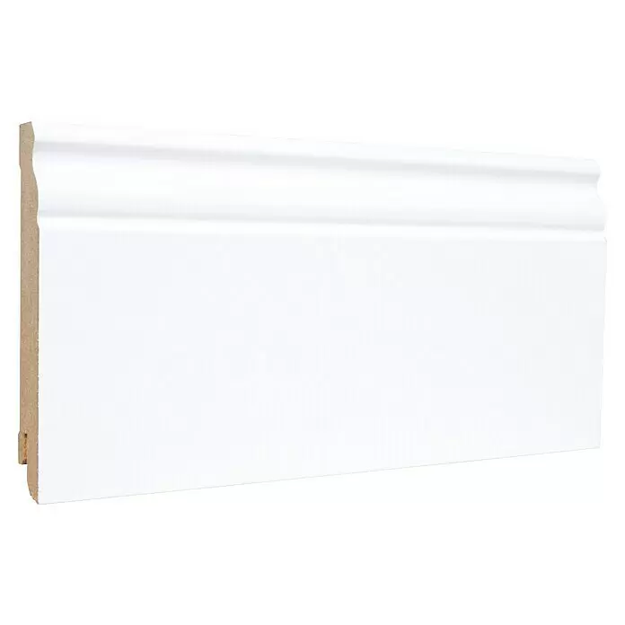 Sockelleiste - 240 x 1,9 x 10 cm, MDF, Profiliert - Diagonale Ansicht