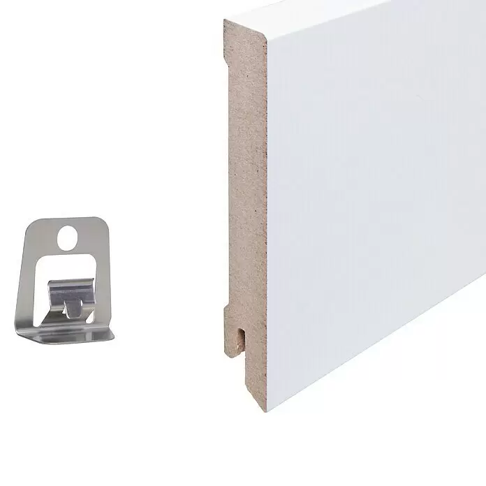 Sockelleiste - 244 x 1,6 x 9,6 cm, MDF - Detailaufnahme