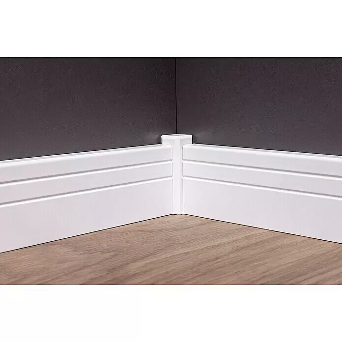 Sockelleiste Neo - 240 x 1,6 x 5,8 cm, MDF - Detailaufnahme