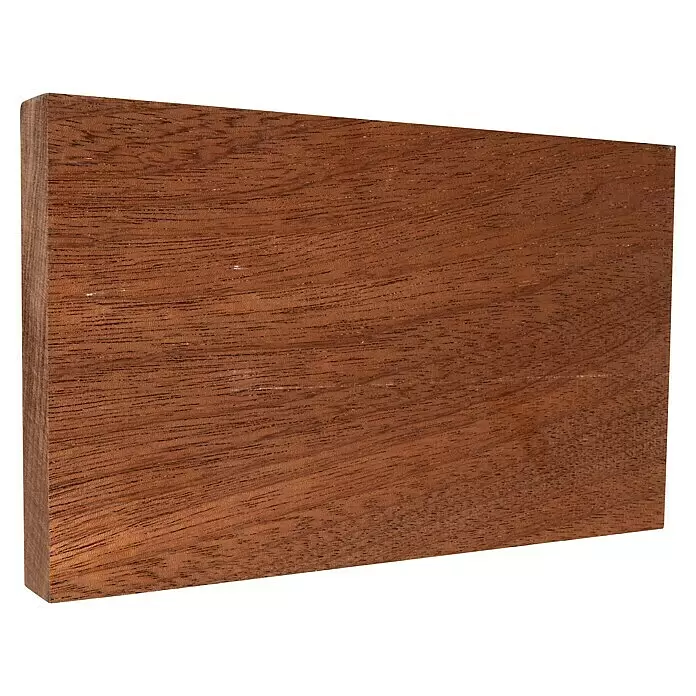 Rechteckleiste - 242 x 2 x 12 cm, Mahagoni - Diagonale Ansicht