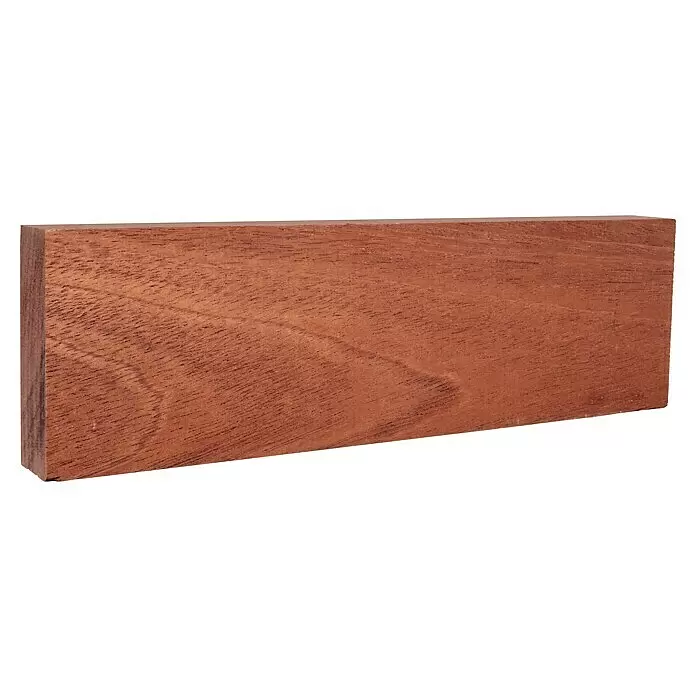 Rechteckleiste - 242 x 2 x 6 cm, Mahagoni - Diagonale Ansicht