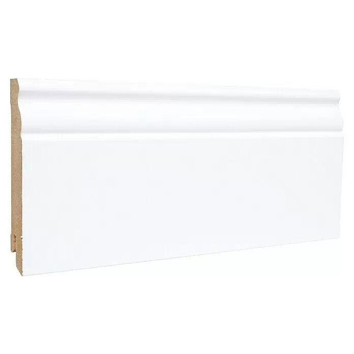 Sockelleiste - 240 x 1,9 x 9 cm, MDF, Profiliert - Diagonale Ansicht