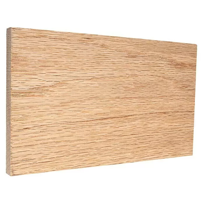Rechteckleiste - 242 x 1,3 x 12 cm, Eiche - Diagonale Ansicht