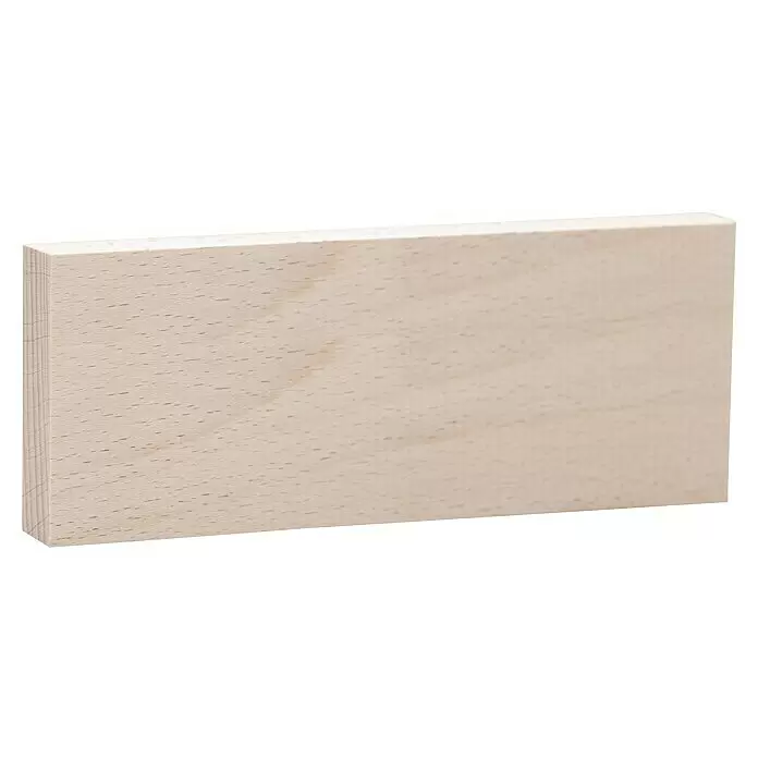 Rechteckleiste - 240 x 2 x 8 cm, Buche - Heller rechteckiger Holzklotz.