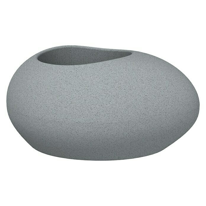 Scheurich Pflanzschale rund Flow (Außenmaß (L x B x H): 47,8 x 38 x 23,1 cm, Stony grey) | BAUHAUS