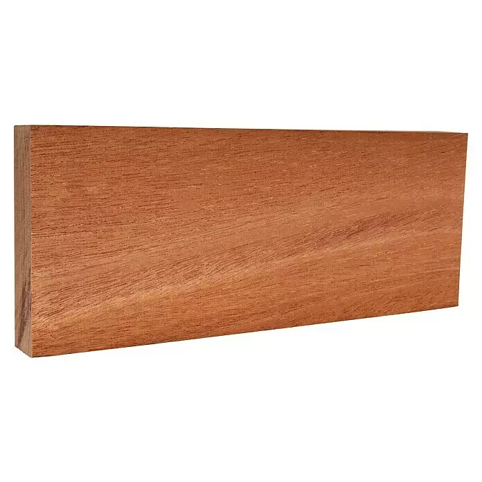 Rechteckleiste - 242 x 2 x 8 cm, Mahagoni - Diagonale Ansicht