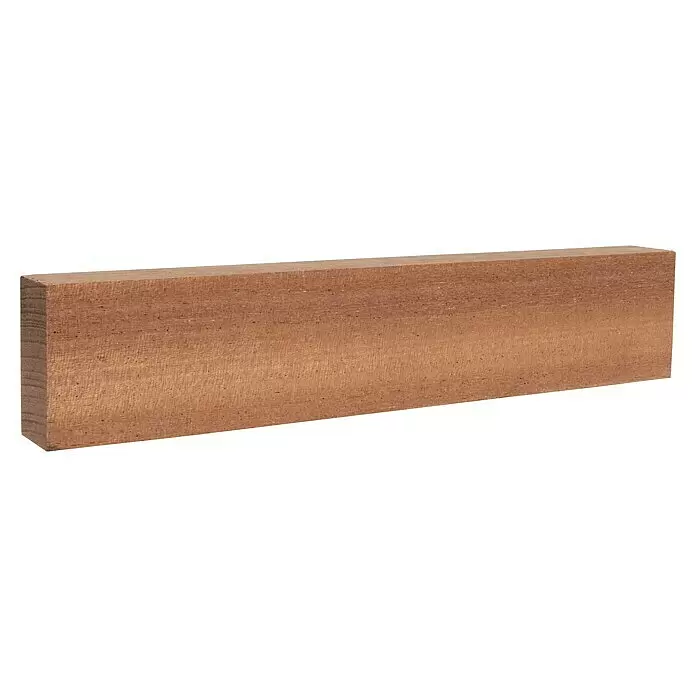 Rechteckleiste - 242 x 2 x 4 cm, Mahagoni - Diagonale Ansicht