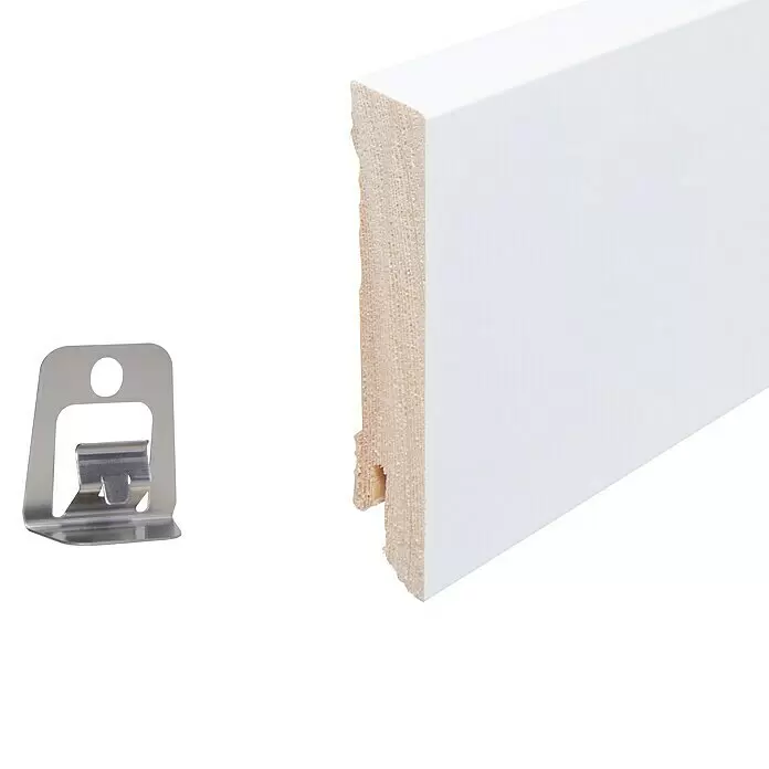 Sockelleiste - 240 x 1,8 x 8 cm, Kiefer - Detailaufnahme