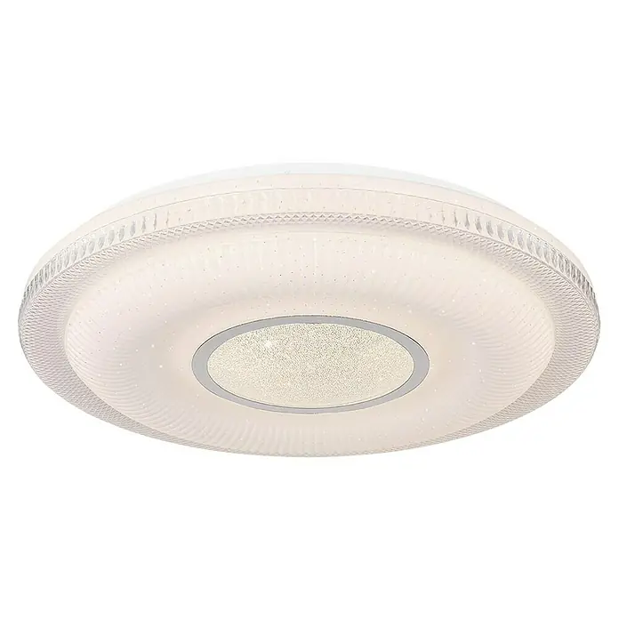 Globo LED-Deckenleuchte rund Magnifique - 30 W, Ø x H: 50 x 8,8 cm, Weiß, Neutralweiß - Moderne LED-Deckenleuchte mit einem schlichten, runden Design. Ideal für jeden Raum.